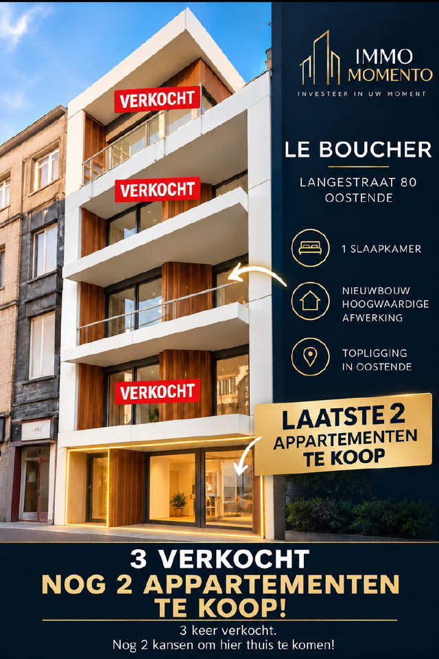 Appartement te-koop in Oostende