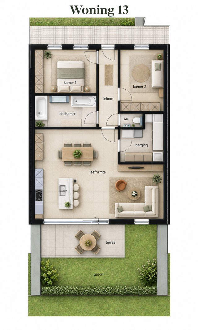 Appartement te-koop in Eeklo
