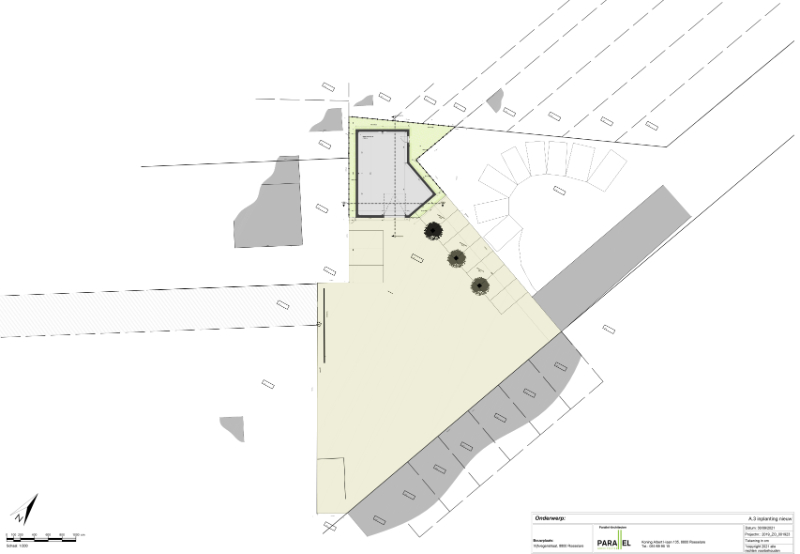 Roeselare-stadsrand : Trendy kantoorruimte van100-125m² in een recent gebouw met mogelijkheid tot huren van autostaanplaatsen.