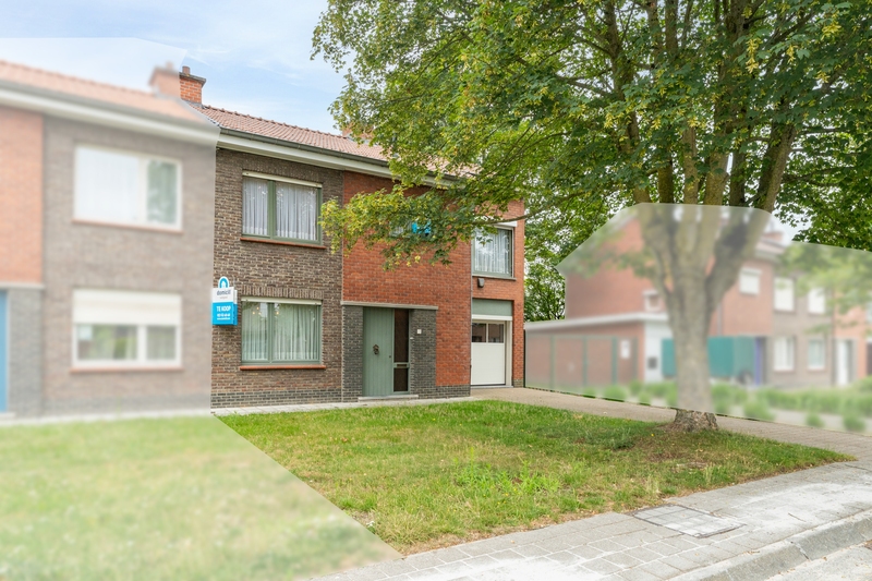 Roeselare : Robuuste halfopen bebouwing op 353 m² met verrassend veel ruimte en zuidgerichte tuin